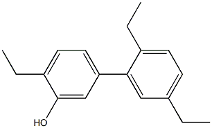 2-Ethyl-5-(2,5-diethylphenyl)phenol Struktur