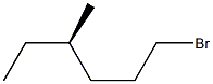 [R,(-)]-1-Bromo-4-methylhexane Struktur