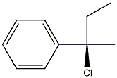 (+)-[(R)-1-Chloro-1-methylpropyl]benzene Struktur