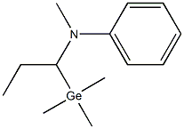 1-(Trimethylgermyl)-N-phenyl-N-methylpropan-1-amine Struktur