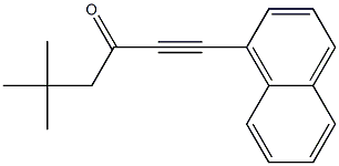 1-(1-Naphthalenyl)-5,5-dimethyl-1-hexyn-3-one Struktur