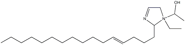 1-Ethyl-2-(4-hexadecenyl)-1-(1-hydroxyethyl)-3-imidazoline-1-ium Struktur