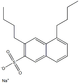 3,5-Dibutyl-2-naphthalenesulfonic acid sodium salt Struktur