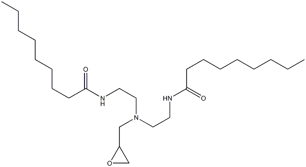 N,N'-[(Oxiran-2-ylmethylimino)bis(2,1-ethanediyl)]bis(nonanamide) Struktur