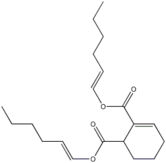 2-Cyclohexene-1,2-dicarboxylic acid bis(1-hexenyl) ester Struktur