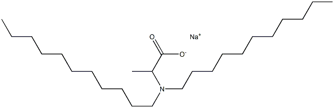 2-(Diundecylamino)propanoic acid sodium salt Struktur