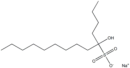 5-Hydroxytetradecane-5-sulfonic acid sodium salt Struktur