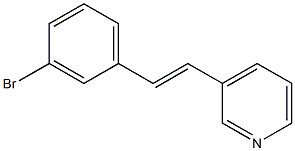 3-(3-Bromostyryl)pyridine Struktur