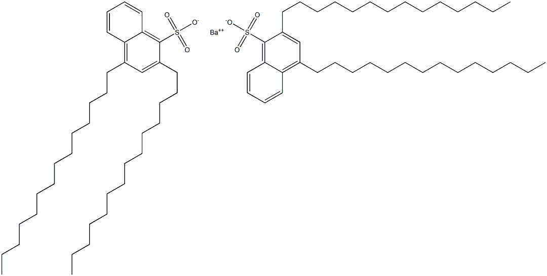 Bis(2,4-ditetradecyl-1-naphthalenesulfonic acid)barium salt Struktur