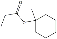 Propionic acid 1-methylcyclohexyl ester Struktur