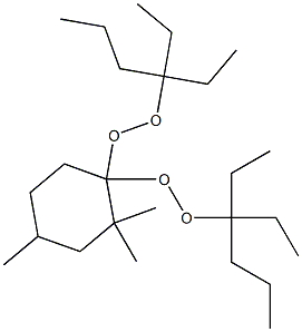 2,2,4-Trimethyl-1,1-bis(1,1-diethylbutylperoxy)cyclohexane Struktur