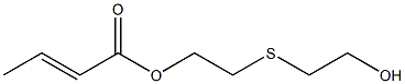 Crotonic acid 2-(2-hydroxyethylthio)ethyl ester Struktur