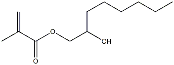 Methacrylic acid (2-hydroxyoctyl) ester Struktur