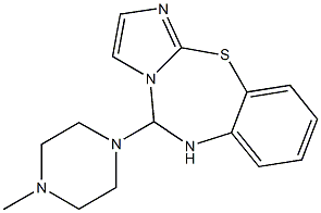 5-(4-Methylpiperazin-1-yl)-5,6-dihydroimidazo[2,1-b][1,3,5]benzothiadiazepine Struktur