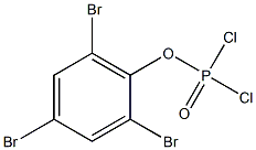 (2,4,6-Tribromophenoxy)dichlorophosphine oxide Struktur