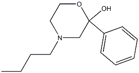 4-Butyl-2-phenylmorpholin-2-ol Struktur