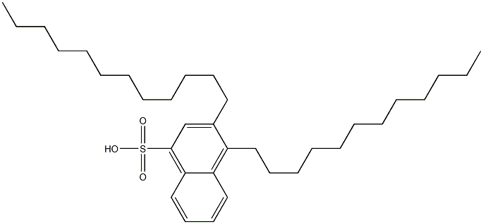 3,4-Didodecyl-1-naphthalenesulfonic acid Struktur