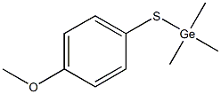 Trimethyl(4-methoxyphenylthio)germane Struktur