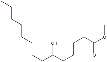 6-Hydroxytetradecanoic acid methyl ester Struktur