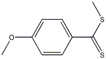 4-Methoxydithiobenzoic acid methyl ester Struktur