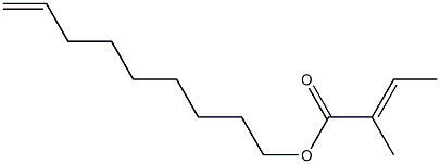 (E)-2-Methyl-2-butenoic acid 8-nonenyl ester Struktur