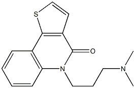 5-(3-Dimethylaminopropyl)thieno[3,2-c]quinolin-4(5H)-one Struktur