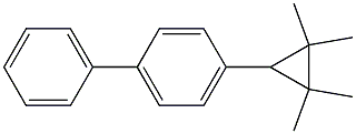 4-(2,2,3,3-Tetramethylcyclopropyl)biphenyl Struktur