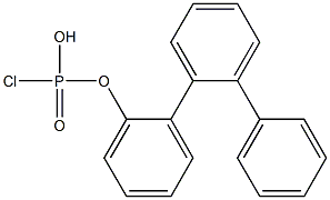 Chlorophosphonic acid 2-biphenylylphenyl ester Struktur