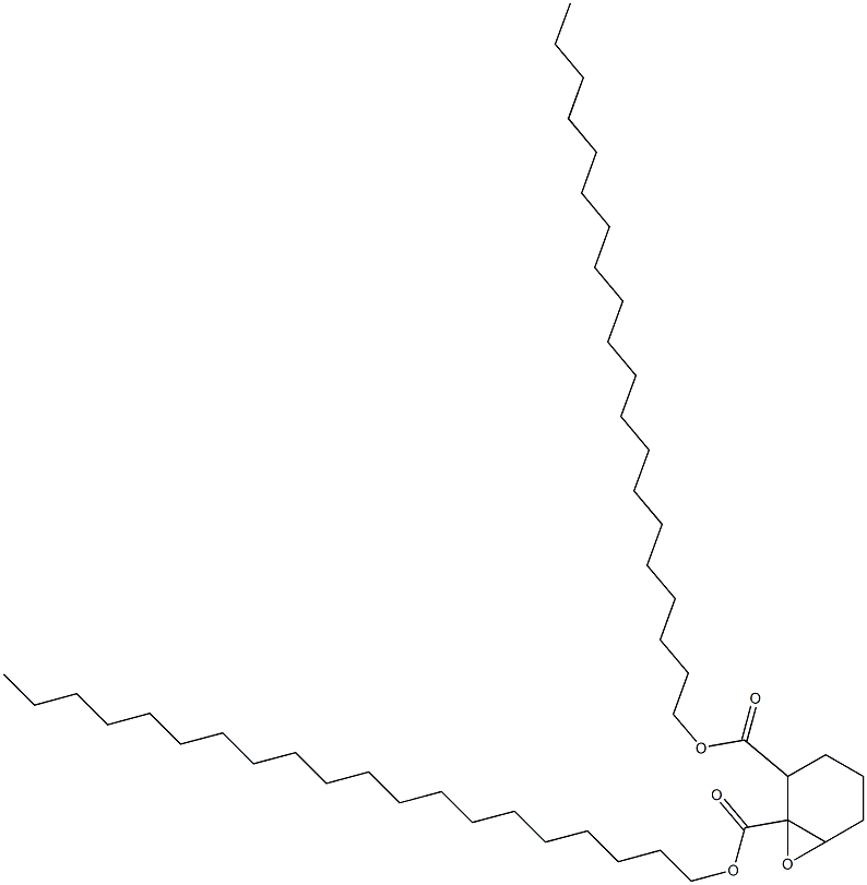 7-Oxabicyclo[4.1.0]heptane-1,2-dicarboxylic acid diicosyl ester Struktur