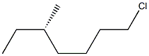 [S,(+)]-1-Chloro-5-methylheptane Struktur