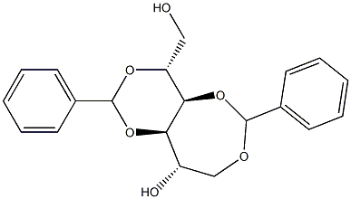 1-O,4-O:3-O,5-O-Dibenzylidene-D-glucitol Struktur