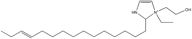 1-Ethyl-1-(2-hydroxyethyl)-2-(12-pentadecenyl)-4-imidazoline-1-ium Struktur