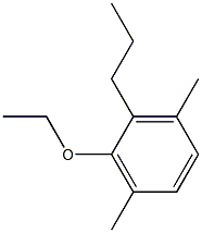 1-Ethoxy-3,6-dimethyl-2-propylbenzene Struktur