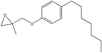 4-Heptylphenyl 2-methylglycidyl ether Struktur