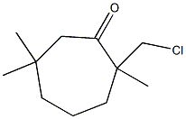 2-Chloromethyl-2,6,6-trimethylcycloheptanone Struktur