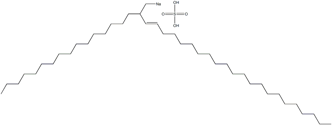 Sulfuric acid 2-hexadecyl-3-tetracosenyl=sodium ester salt Struktur