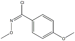 N-Methoxy(4-methoxyphenyl)chloromethanimine Struktur