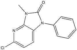 5-Chloro-3-methyl-1-phenyl-1H-imidazo[4,5-b]pyridin-2(3H)-one Struktur