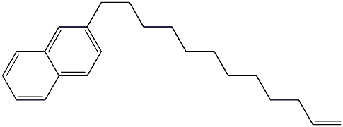 2-(11-Dodecenyl)naphthalene Struktur