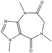 1,4,6,7-Tetrahydro-1,4,7-trimethylimidazo[4,5-e][1,4]diazepine-5,8-dione Struktur