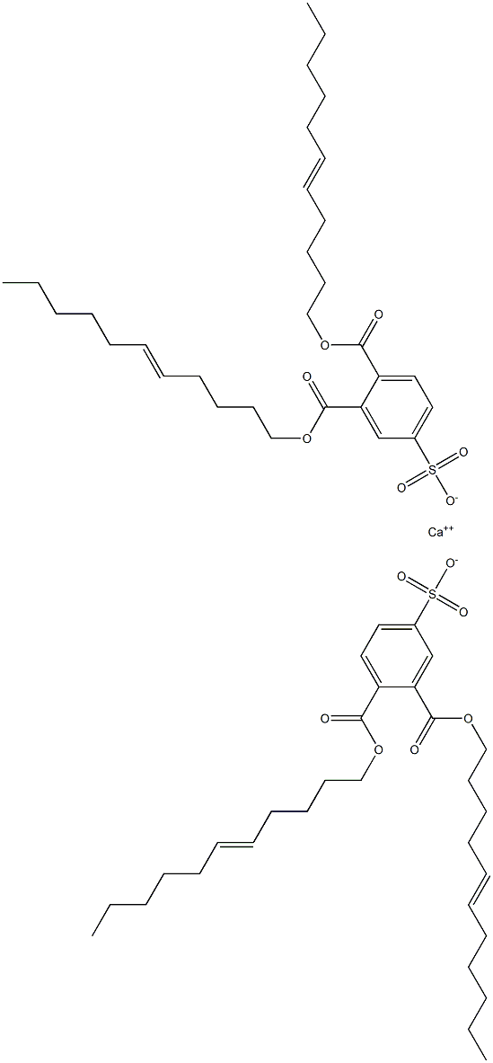 Bis[3,4-di(5-undecenyloxycarbonyl)benzenesulfonic acid]calcium salt Struktur