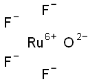 Ruthenium(VI) tetrafluorideoxide Struktur