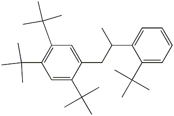 1-(2,4,5-Tri-tert-butylphenyl)-2-(2-tert-butylphenyl)propane Struktur