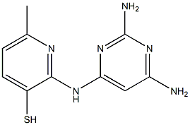 2-[(2,4-Diamino-6-pyrimidinyl)amino]-6-methyl-3-pyridinethiol Struktur