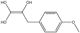 3-(4-Methoxyphenyl)-1-propene-1,1,2-triol Struktur