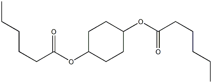 Dihexanoic acid 1,4-cyclohexanediyl ester Struktur