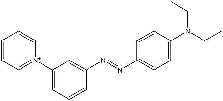 1-[3-[4-(Diethylamino)phenylazo]phenyl]pyridinium Struktur