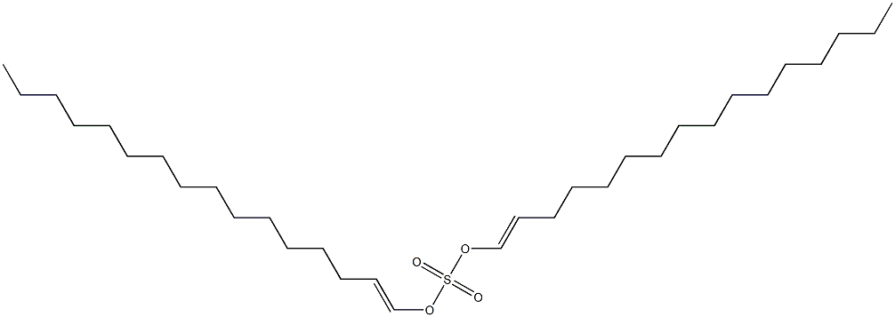 Sulfuric acid di(1-hexadecenyl) ester Struktur