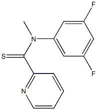 N-[3,5-Difluorophenyl]-N-methylpyridine-2-carbothioamide Struktur