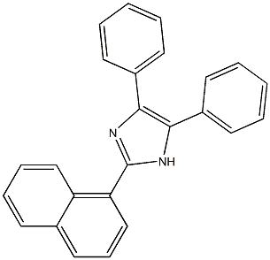 2-(1-Naphtyl)-4,5-diphenyl-1H-imidazole Struktur